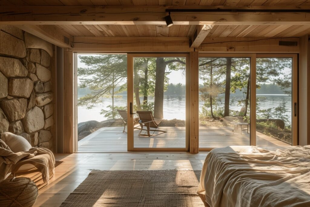 cottage design bedroom with natural light