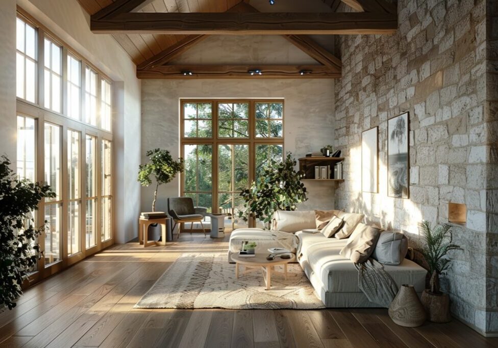 cottage build designed for natural light