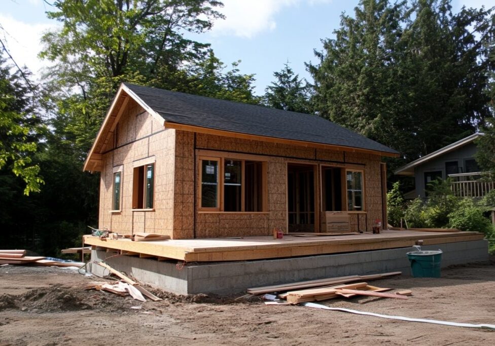 cottage under construction